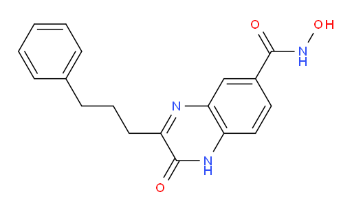 1,2-Dihydro-N-hydroxy-2-oxo-3-(3-phenylpropyl)-6-quinoxalinecarboxamide (ACI)