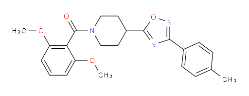 (2,6-Dimethoxyphenyl)[4-[3-(4-methylphenyl)-1,2,4-oxadiazol-5-yl]-1-piperidinyl]methanone (ACI)