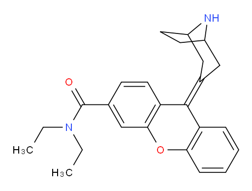 9-(8-Azabicyclo[3.2.1]oct-3-ylidene)-N,N-diethyl-9H-xanthene-3-carboxamide (ACI)