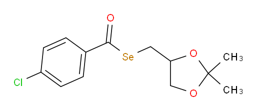 Se-[(2,2-Dimethyl-1,3-dioxolan-4-yl)methyl] 4-chlorobenzenecarboselenoate (ACI)
