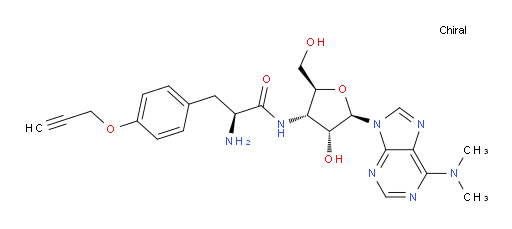 3′-[[(2S)-2-Amino-1-oxo-3-[4-(2-propyn-1-yloxy)phenyl]propyl]amino]-3′-deoxy-N,N-dimethyladenosine (ACI)