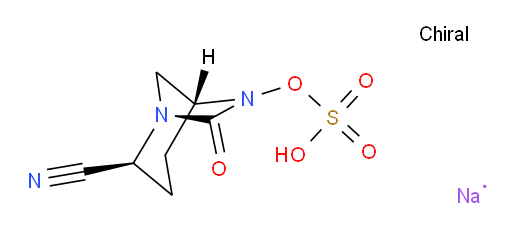 Sulfuric acid, mono[(1R,2S,5R)-2-cyano-7-oxo-1,6-diazabicyclo[3.2.1]oct-6-yl] ester, sodium salt (1:1) (ACI)