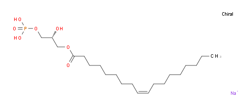 (2R)-2-Hydroxy-3-(phosphonooxy)propyl (9Z)-9-octadecenoate sodium salt (1:1) (ACI)