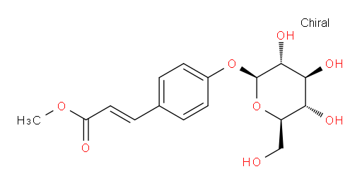 Methyl (2E)-3-[4-(β-D-glucopyranosyloxy)phenyl]-2-propenoate (ACI)
