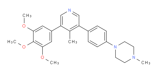 1-Methyl-4-[4-[4-methyl-5-(3,4,5-trimethoxyphenyl)-3-pyridinyl]phenyl]piperazine (ACI)