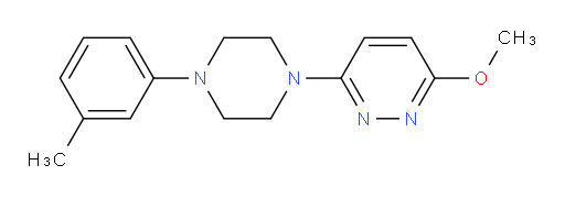3-Methoxy-6-[4-(3-methylphenyl)-1-piperazinyl]pyridazine (ACI)