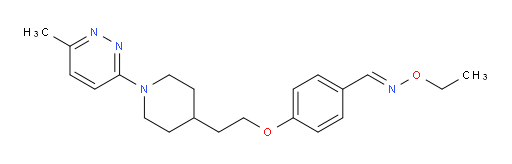 4-[2-[1-(6-Methyl-3-pyridazinyl)-4-piperidinyl]ethoxy]benzaldehyde O-ethyloxime (ACI)