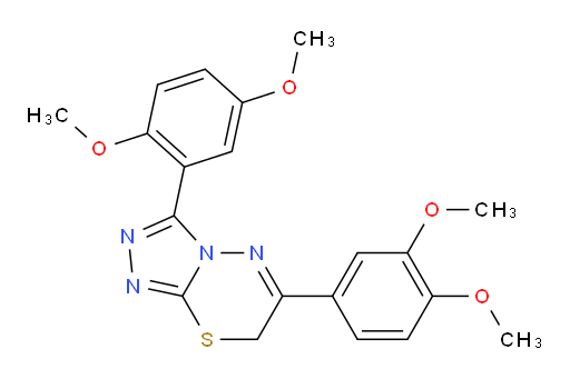 3-(2,5-Dimethoxyphenyl)-6-(3,4-dimethoxyphenyl)-7H-1,2,4-triazolo[3,4-b][1,3,4]thiadiazine (ACI)