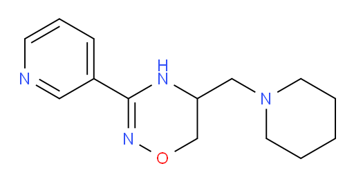 5,6-Dihydro-5-(1-piperidinylmethyl)-3-(3-pyridinyl)-2H-1,2,4-oxadiazine (ACI)