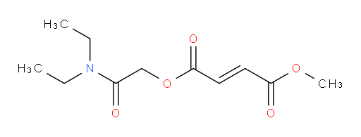 (N,N-Diethylcarbamoyl)methyl methyl (2E)-but-2-ene-1,4-dioate