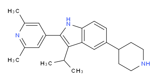 2-(2,6-Dimethyl-4-pyridinyl)-3-(1-methylethyl)-5-(4-piperidinyl)-1H-indole (ACI)