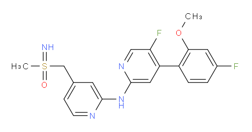 5-Fluoro-4-(4-fluoro-2-methoxyphenyl)-N-[4-[[[S(R)]-S-methylsulfonimidoyl]methyl]-2-pyridinyl]-2-pyridinamine (ACI)