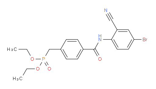 Diethyl [[4-[[(4-bromo-2-cyanophenyl)amino]carbonyl]phenyl]methyl]phosphonate (ACI)