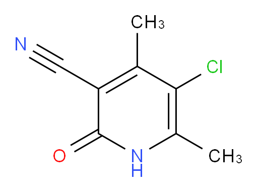 5-Chloro-1,2-dihydro-4,6-dimethyl-2-oxo-3-pyridinecarbonitrile (ACI)