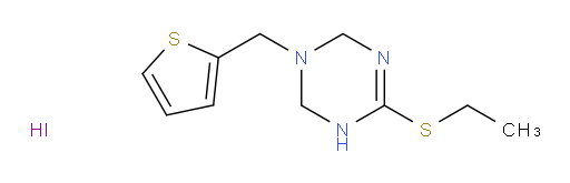 1,3,5-Triazine, 4-(ethylthio)-1,2,3,6-tetrahydro-1-(2-thienylmethyl)-, hydriodide (1:1) (ACI)