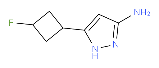 1H-Pyrazol-3-amine, 5-(3-fluorocyclobutyl)- (ACI)