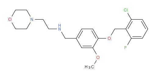 N-[[4-[(2-Chloro-6-fluorophenyl)methoxy]-3-methoxyphenyl]methyl]-4-morpholineethanamine (ACI)