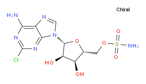 Adenosine, 2-chloro-, 5′-sulfamate (9CI)