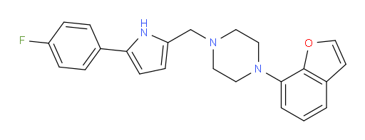 1-(7-Benzofuranyl)-4-[[5-(4-fluorophenyl)-1H-pyrrol-2-yl]methyl]piperazine (ACI)
