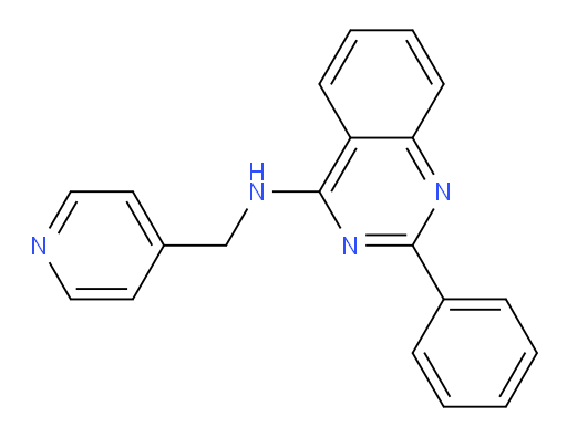 2-Phenyl-N-(4-pyridinylmethyl)-4-quinazolinamine (ACI)