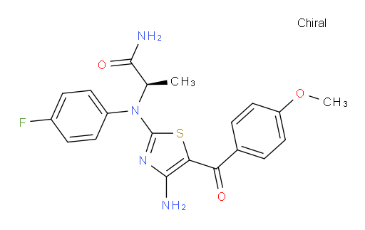 (2R)-2-[[4-Amino-5-(4-methoxybenzoyl)-2-thiazolyl](4-fluorophenyl)amino]propanamide (ACI)