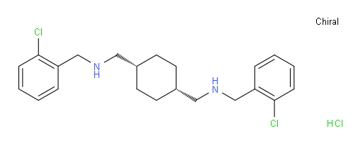 1,4-Cyclohexanebis(methylamine), N,N′-bis(o-chlorobenzyl)-, dihydrochloride, cis- (8CI)