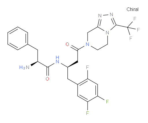 (αS)-α-Amino-N-[(1R)-3-[5,6-dihydro-3-(trifluoromethyl)-1,2,4-triazolo[4,3-a]pyrazin-7(8H)-yl]-3-oxo-1-[(2,4,5-trifluorophenyl)methyl]propyl]benzenepropanamide (ACI)