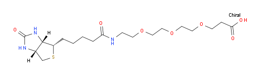 18-[(3aS,4S,6aR)-Hexahydro-2-oxo-1H-thieno[3,4-d]imidazol-4-yl]-14-oxo-4,7,10-trioxa-13-azaoctadecanoic acid (ACI)