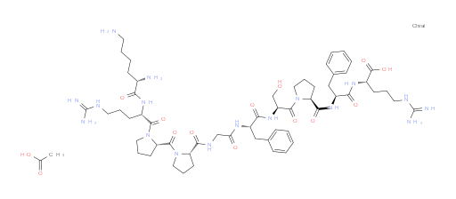 Bradykinin, N2-L-lysyl-, tetraacetate (salt) (9CI)
