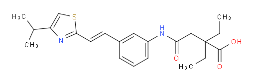 2,2-Diethyl-4-[[3-[(1E)-2-[4-(1-methylethyl)-2-thiazolyl]ethenyl]phenyl]amino]-4-oxobutanoic acid (ACI)