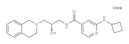 2-(Cyclobutylamino)-N-[(2S)-3-(3,4-dihydro-2(1H)-isoquinolinyl)-2-hydroxypropyl]-4-pyridinecarboxamide (ACI)