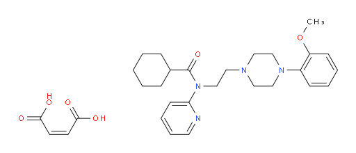 Cyclohexanecarboxamide, N-[2-[4-(2-methoxyphenyl)-1-piperazinyl]ethyl]-N-2-pyridinyl-, (2Z)-2-butenedioate (1:?) (ACI)