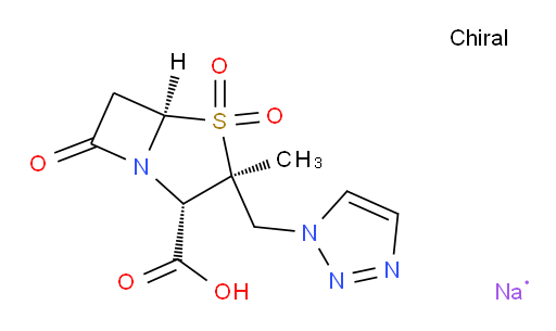 (2S,3S,5R)-3-((1H-1,2,3-triazol-1-yl)methyl)-3-methyl-7-oxo-4-thia-1-azabicyclo[3.2.0]heptane-2-carboxylic acid 4,4-dioxide, sodium salt