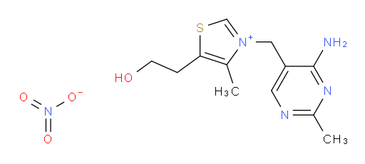 3-((4-amino-2-methylpyrimidin-5-yl)methyl)-5-(2-hydroxyethyl)-4-methylthiazol-3-ium nitrate