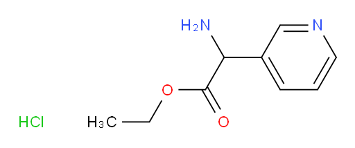 ethyl 2-amino-2-(pyridin-3-yl)acetate hydrochloride