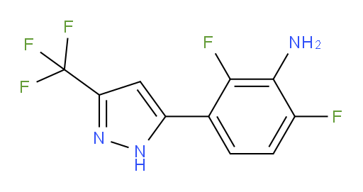2,6-difluoro-3-[3-(trifluoromethyl)-1H-pyrazol-5-yl]aniline
