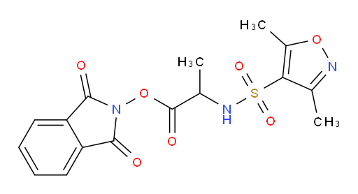 1,3-dioxo-2,3-dihydro-1H-isoindol-2-yl 2-(dimethyl-1,2-oxazole-4-sulfonamido)propanoate