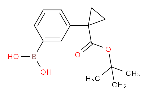 (3-{1-[(tert-butoxy)carbonyl]cyclopropyl}phenyl)boronic acid