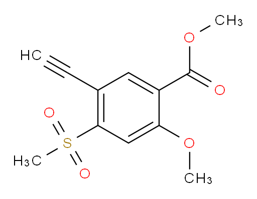 methyl 5-ethynyl-4-methanesulfonyl-2-methoxybenzoate