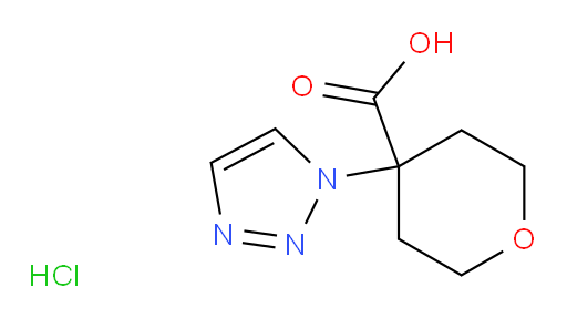 4-(1H-1,2,3-triazol-1-yl)oxane-4-carboxylic acid hydrochloride