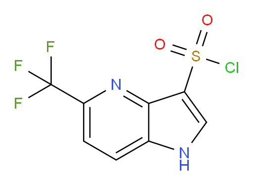 5-(trifluoromethyl)-1H-pyrrolo[3,2-b]pyridine-3-sulfonyl chloride