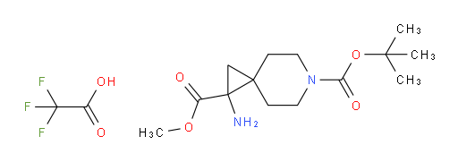 6-tert-butyl 1-methyl 1-amino-6-azaspiro[2.5]octane-1,6-dicarboxylate, trifluoroacetic acid