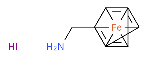 1-{1-ferra-1,1'-spirobi[pentacyclo[2.2.0.0^{1,3}.0^{1,5}.0^{2,6}]hexane]-2,2',4,4'-tetraen-6-yl}methanamine hydroiodide