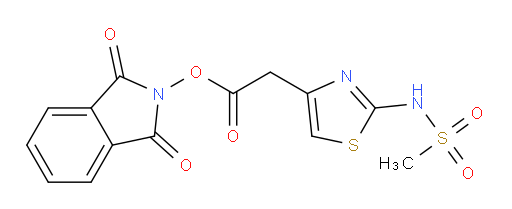 1,3-dioxo-2,3-dihydro-1H-isoindol-2-yl 2-(2-methanesulfonamido-1,3-thiazol-4-yl)acetate