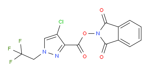 1,3-dioxo-2,3-dihydro-1H-isoindol-2-yl 4-chloro-1-(2,2,2-trifluoroethyl)-1H-pyrazole-3-carboxylate