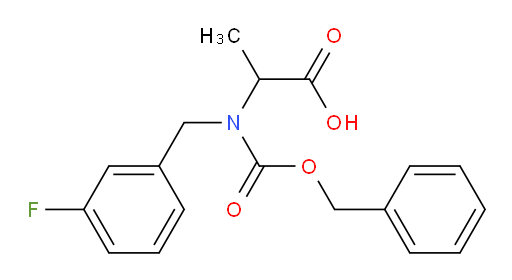 2-{[(benzyloxy)carbonyl][(3-fluorophenyl)methyl]amino}propanoic acid