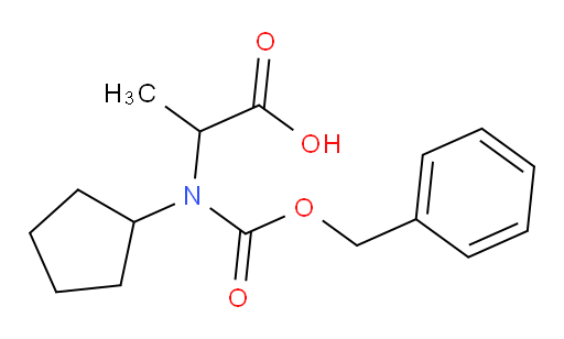 2-{[(benzyloxy)carbonyl](cyclopentyl)amino}propanoic acid