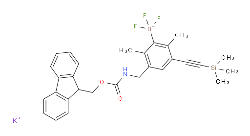 potassium {3-[({[(9H-fluoren-9-yl)methoxy]carbonyl}amino)methyl]-2,6-dimethyl-5-[2-(trimethylsilyl)ethynyl]phenyl}trifluoroboranuide