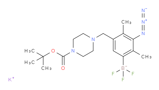 potassium [3-azido-5-({4-[(tert-butoxy)carbonyl]piperazin-1-yl}methyl)-2,4-dimethylphenyl]trifluoroboranuide