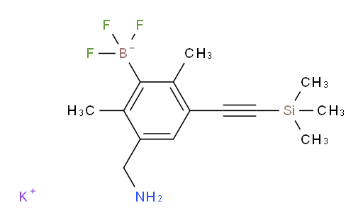 potassium [3-(aminomethyl)-2,6-dimethyl-5-[2-(trimethylsilyl)ethynyl]phenyl]trifluoroboranuide